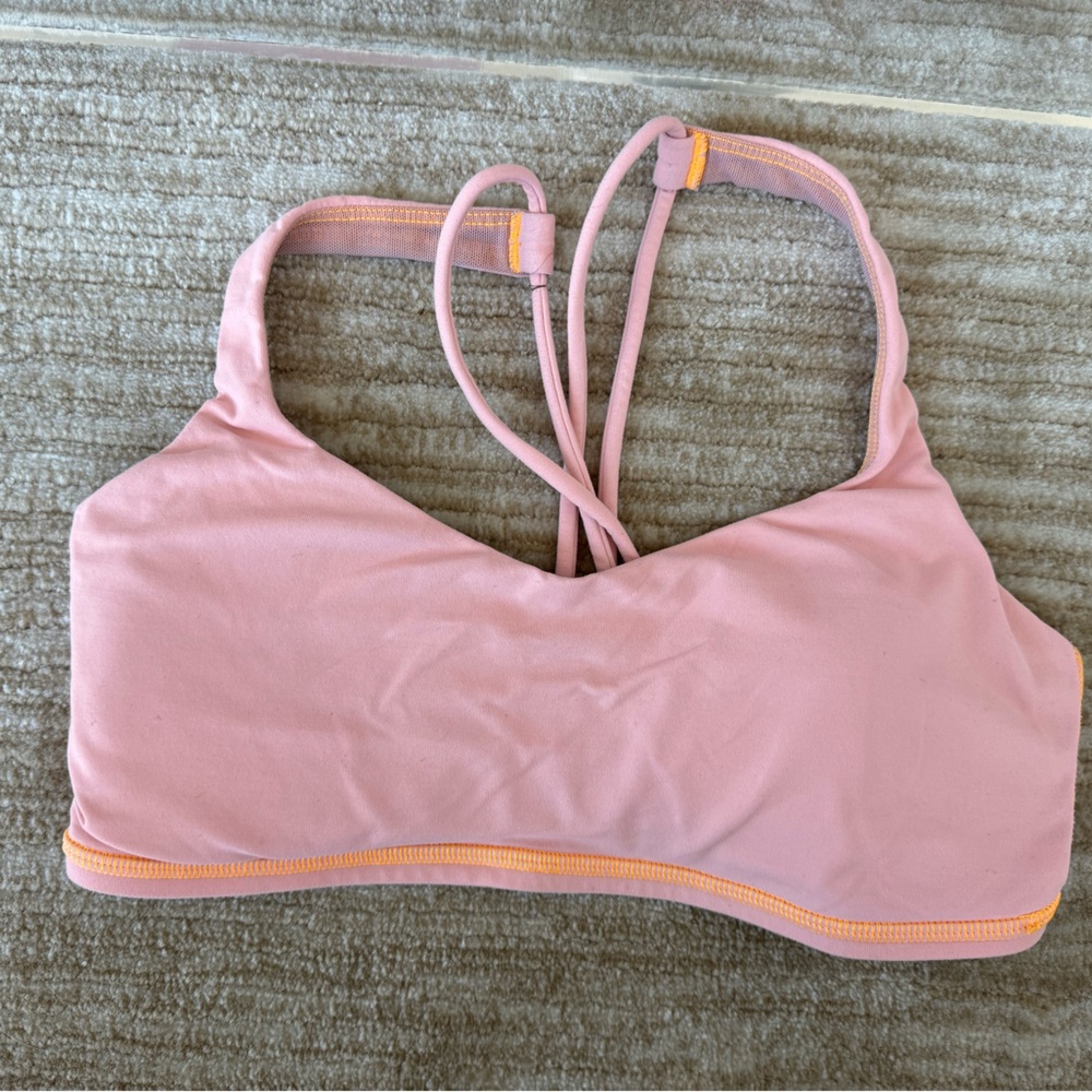 Lululemon Orange Sports Bra (size 4)